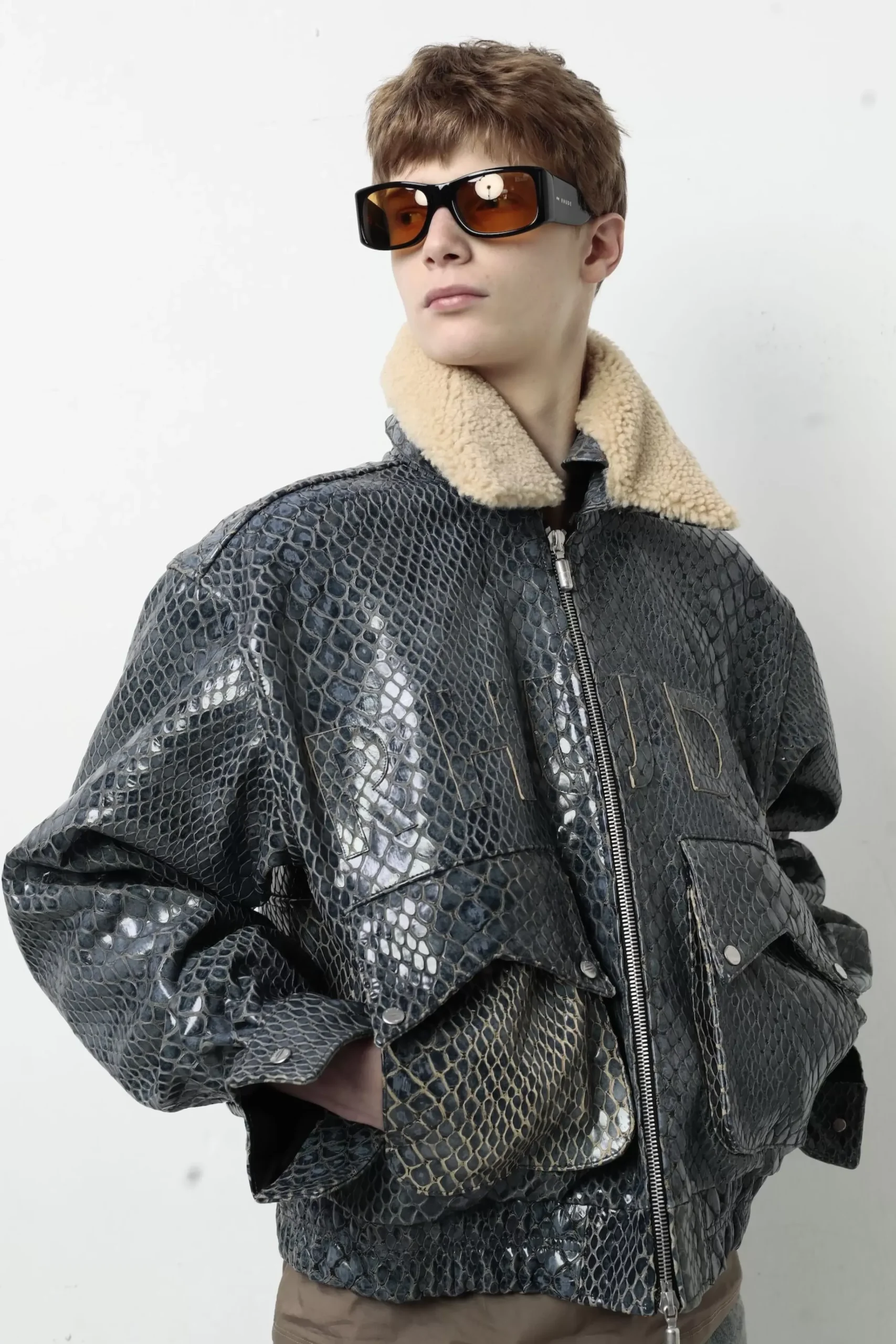BLUE CROCODILE PILOT JACKET|RHUDE Discount