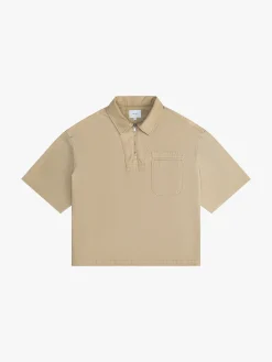 BOXY HALF-ZIP SPRAY SHIRT|RHUDE Best Sale