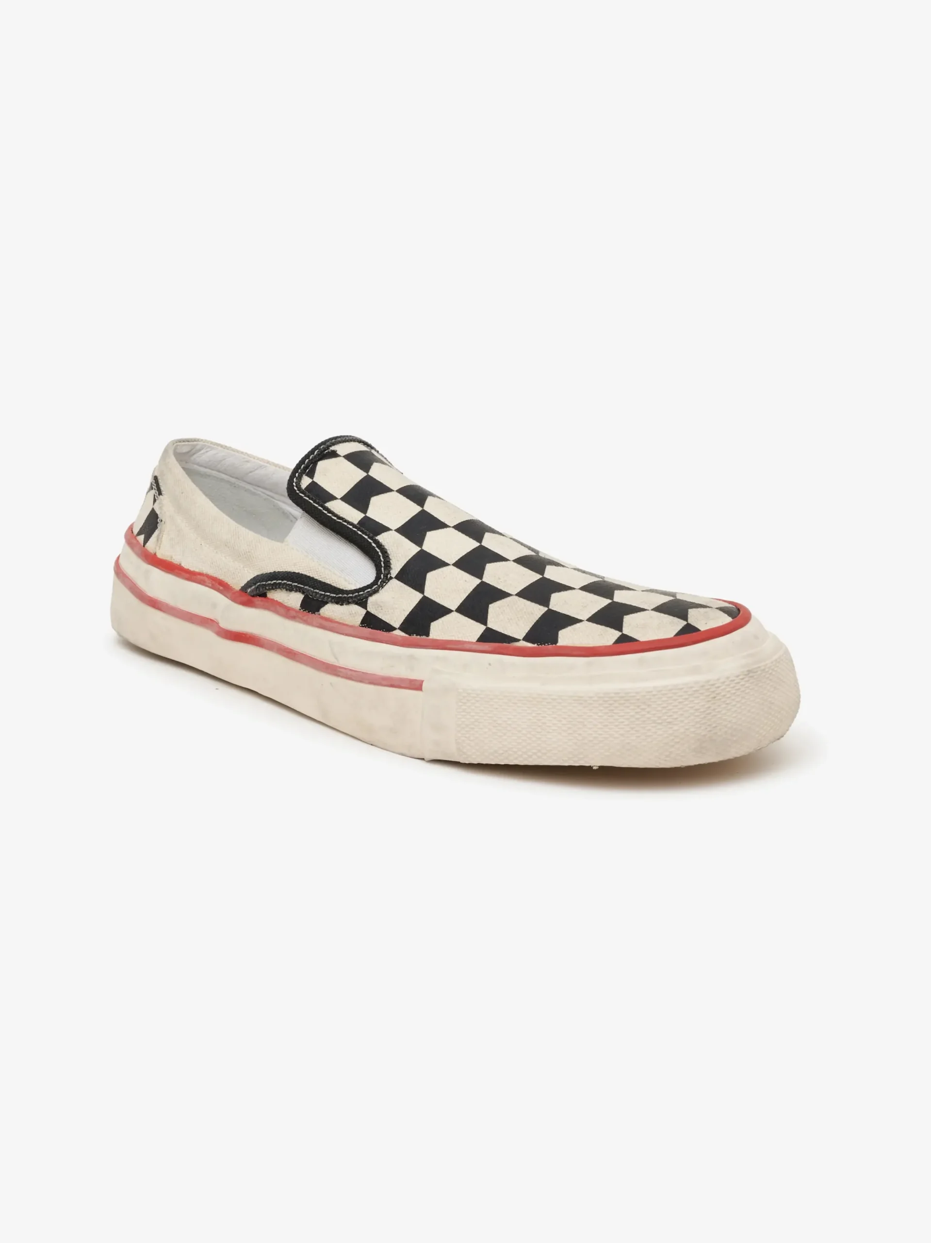 CHEVRON CHECKERED SLIP ON SNEAKER|RHUDE Clearance