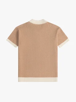 CONTRAST KNIT BUTTON-UP POLO|RHUDE Cheap
