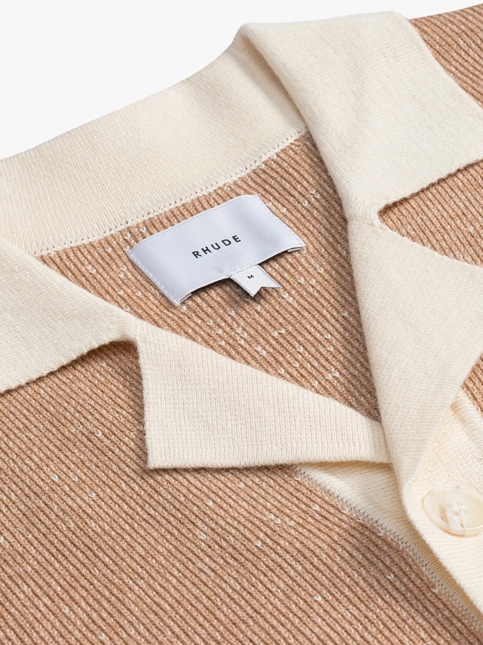 CONTRAST KNIT BUTTON-UP POLO|RHUDE Cheap