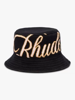 GP KNIT SCRIPT BUCKET HAT|RHUDE Best