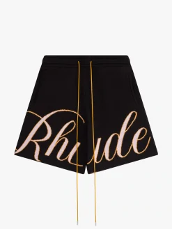 GP SCRIPT LOGO KNIT SHORT|RHUDE Shop