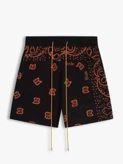KNIT BANDANA SHORTS|RHUDE Outlet