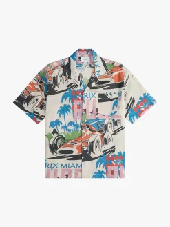 LINEN GRAND PRIX BUTTON UP|RHUDE Best Sale