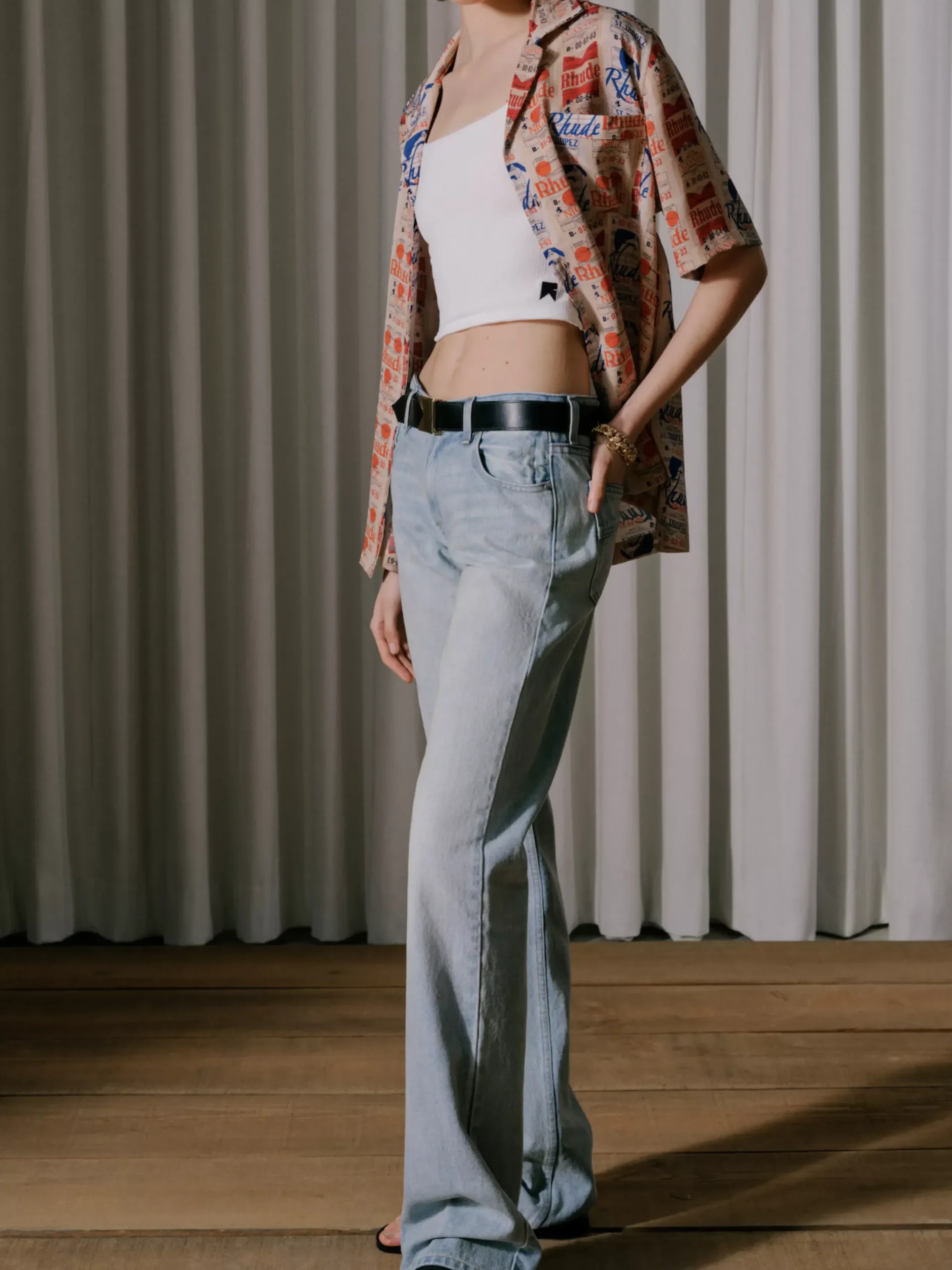 LOW-WAIST FLARE DENIM|RHUDE Clearance