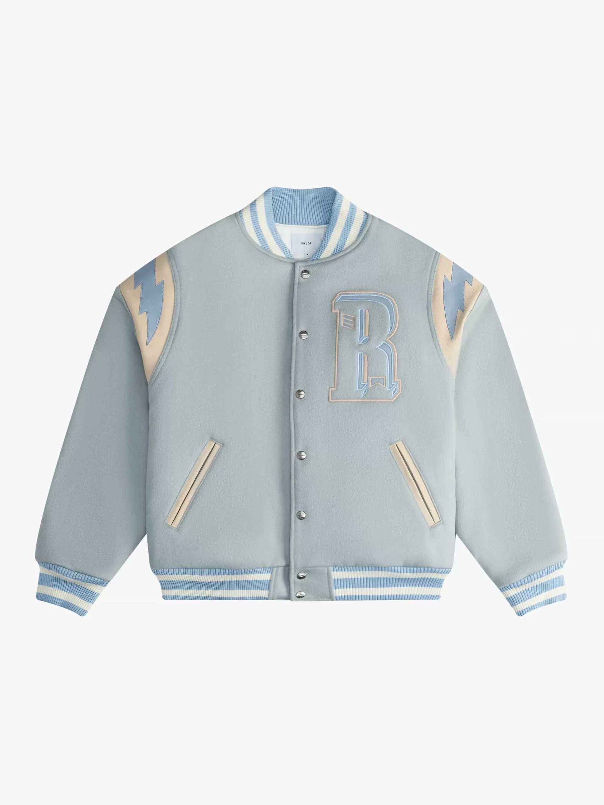 MINT WOOL LIGHTNING VARSITY|RHUDE Best Sale