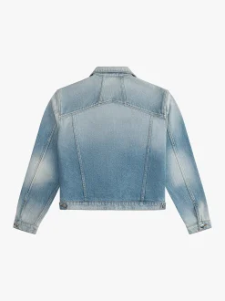 NECK-STRAP DROP-NECK DENIM TRUCKER JACKET|RHUDE Clearance