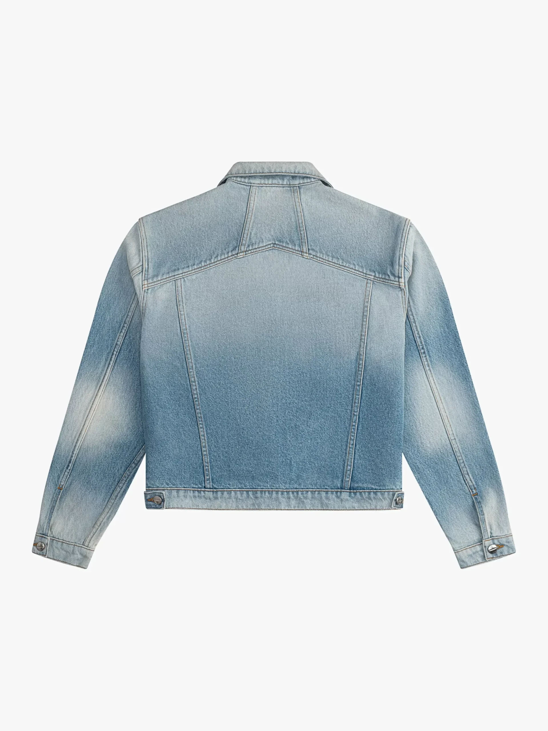 NECK-STRAP DROP-NECK DENIM TRUCKER JACKET|RHUDE Clearance