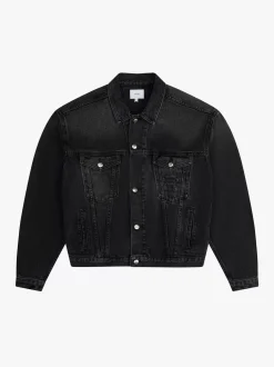 OVERSIZED DENIM TRUCKER JACKET|RHUDE Store