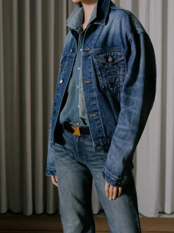 OVERSIZED DENIM TRUCKER JACKET|RHUDE Best