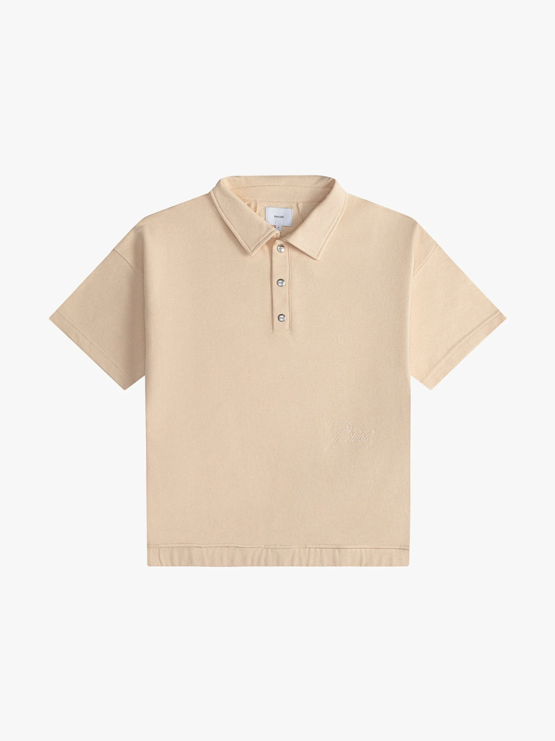 PIQUE SNAP SHORT SLEEVE POLO|RHUDE Sale