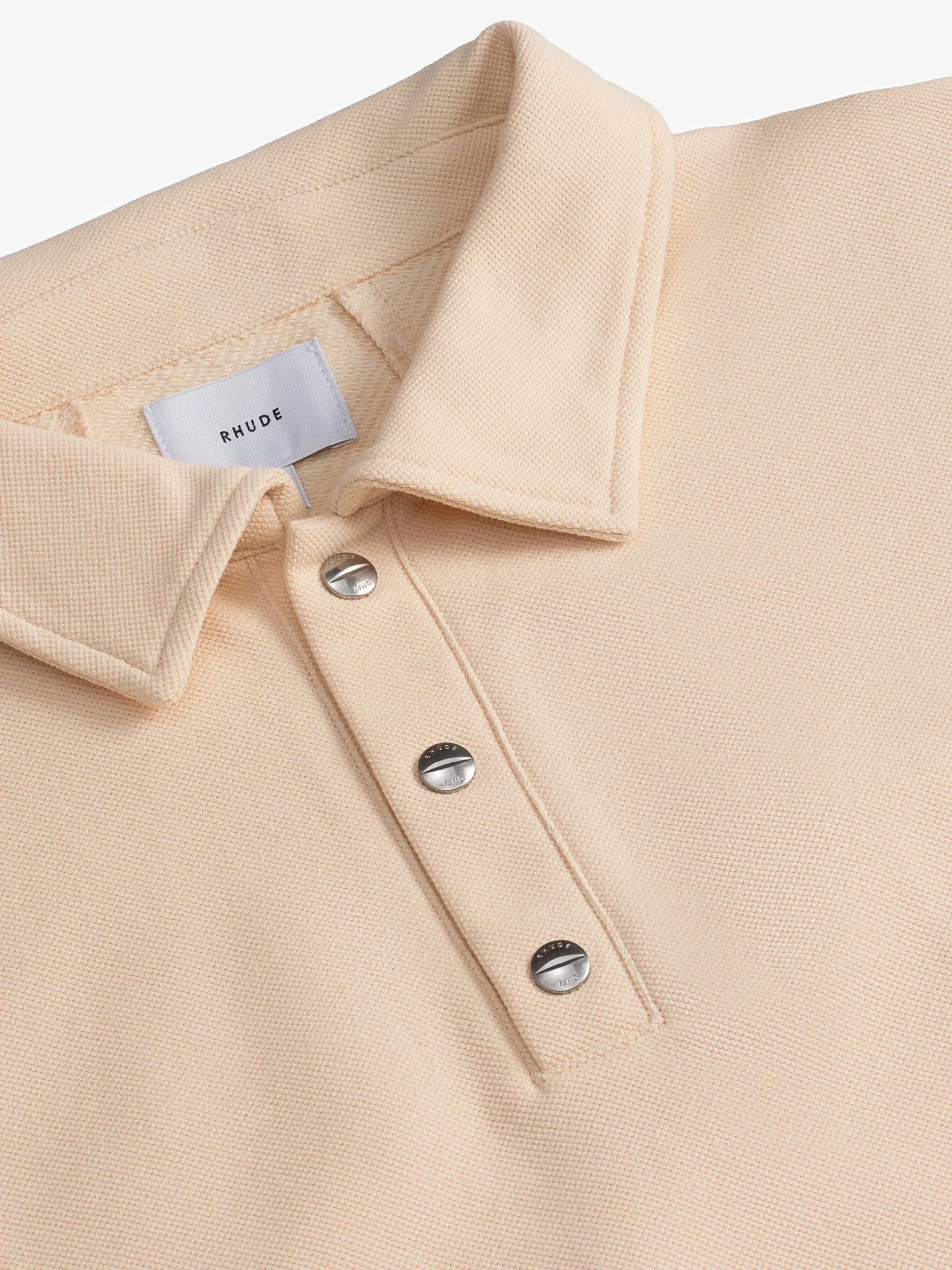 PIQUE SNAP SHORT SLEEVE POLO|RHUDE Sale