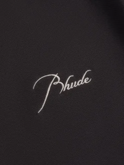 PIQUE SNAP SHORT SLEEVE POLO|RHUDE Fashion