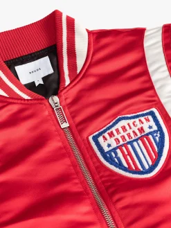 SATIN VARSITY JACKET|RHUDE Cheap