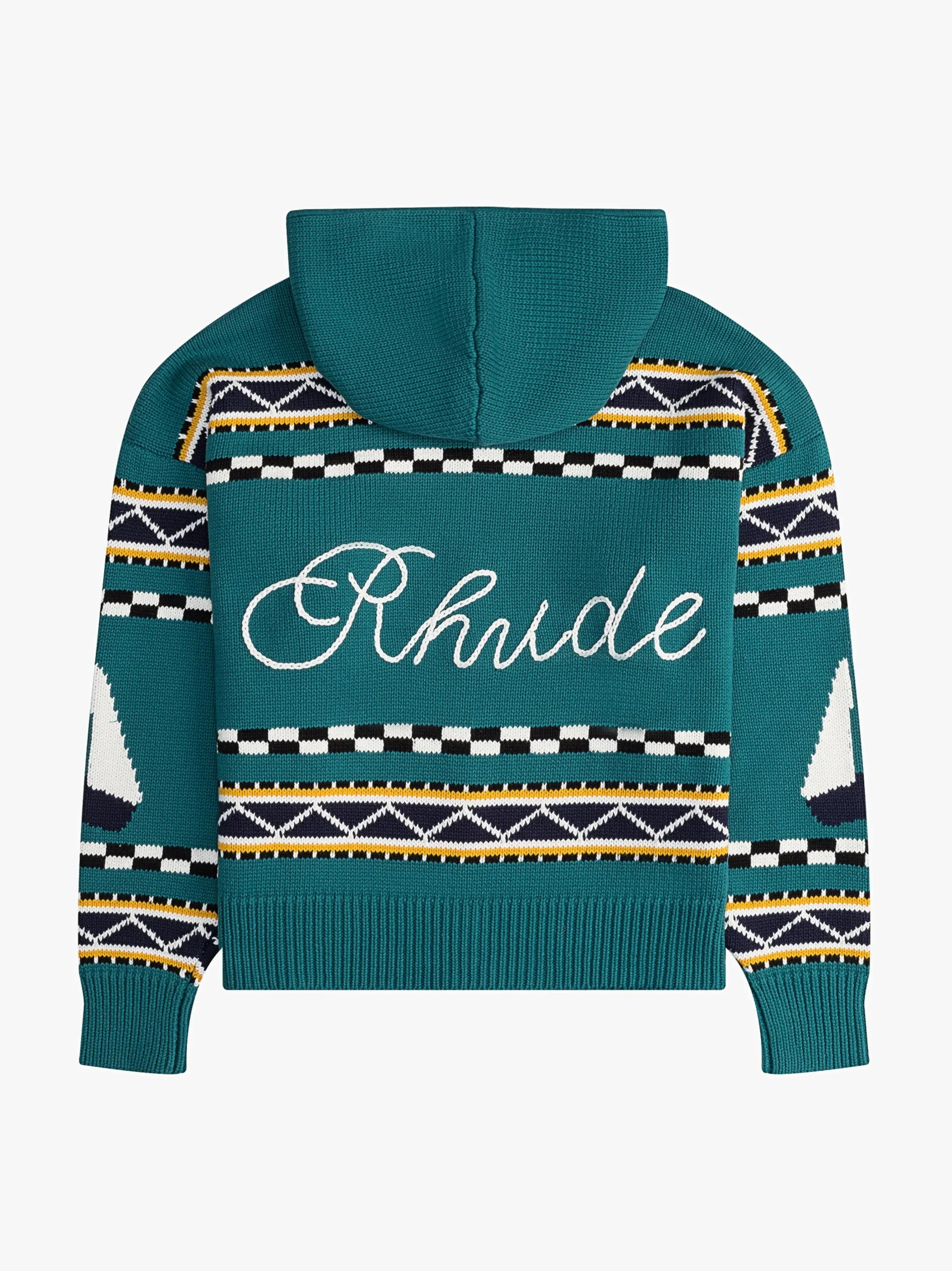 BATEAU KNIT ZIP UP HOODIE|RHUDE Online
