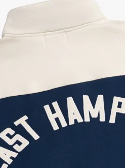 CONTRAST QUARTER-ZIP VARSITY|RHUDE New