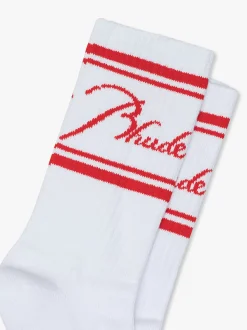 SCRIPT LOGO SOCK|RHUDE Hot