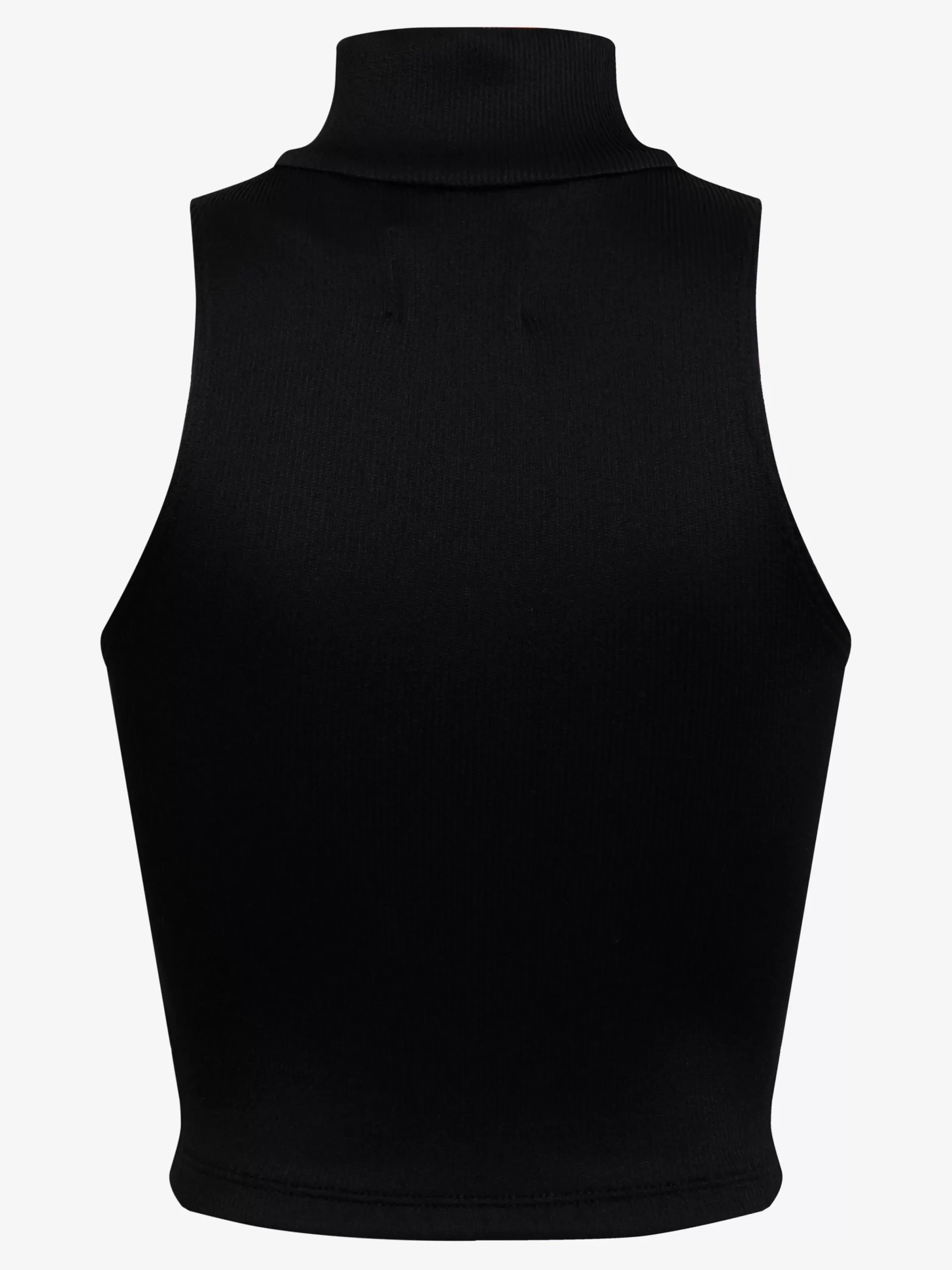 RIBBED KNIT TURTLE NECK ZIP TOP|RHUDE Store