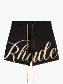 SCRIPT LOGO KNIT SHORT|RHUDE Clearance