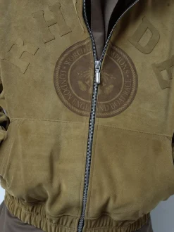 SUEDE CREST HOODIE|RHUDE Store