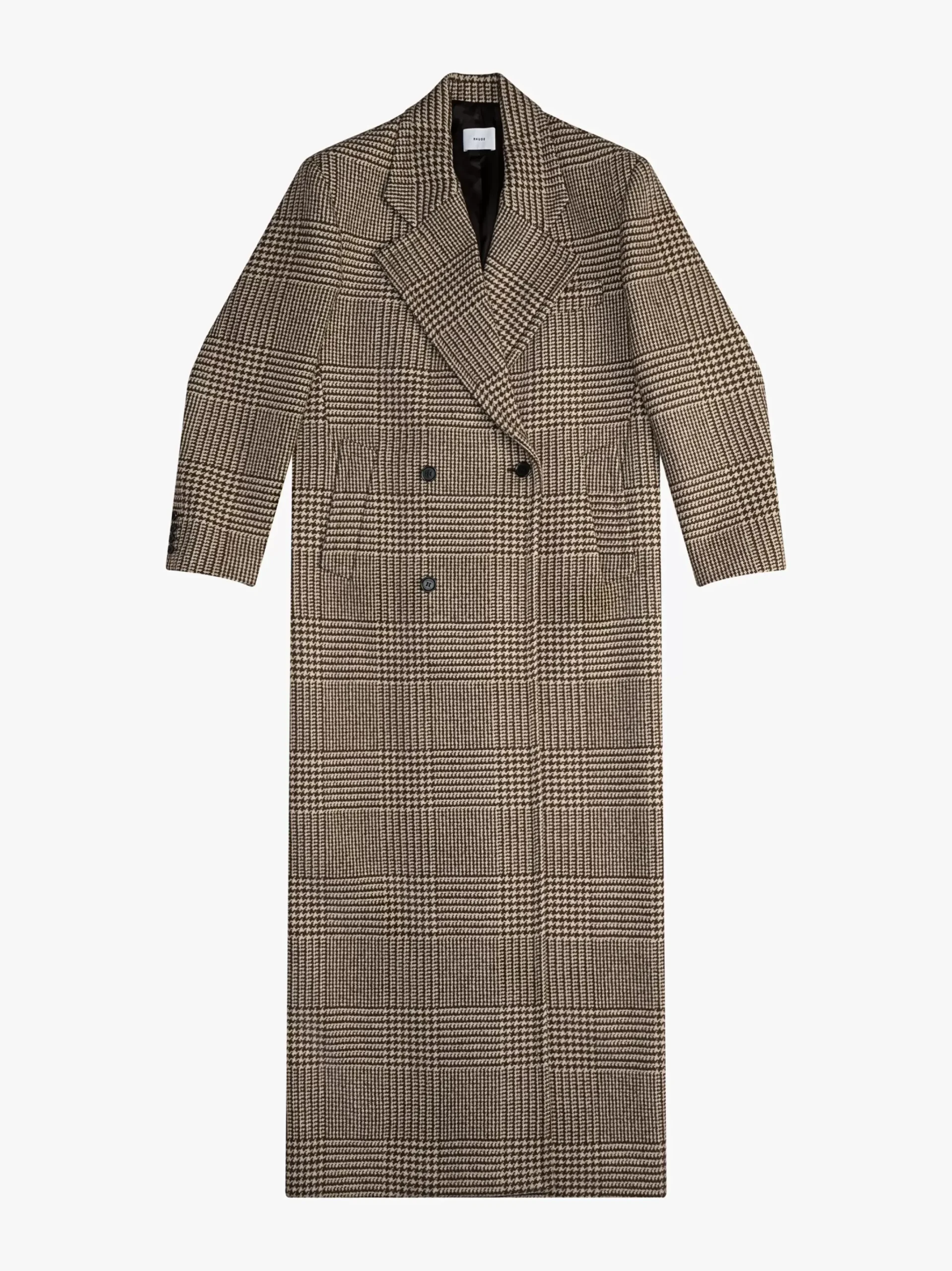 WOOL HOUNDSTOOTH COAT|RHUDE Flash Sale